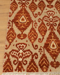Ella Red Beige Hand Knotted Rug