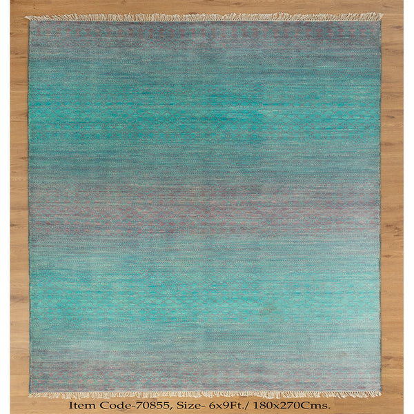 Turquoise Blue Gabbech Area Rug