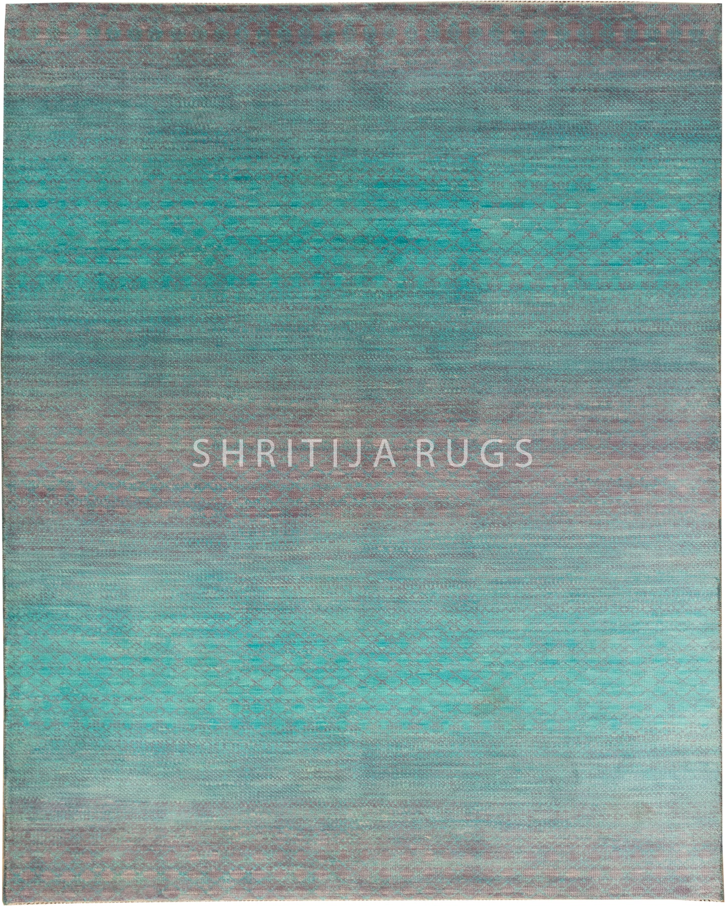 Turquoise Blue Gabbech Area Rug