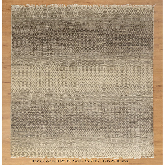 Indian Geometric Gabbeh Beige Brown Area Rug