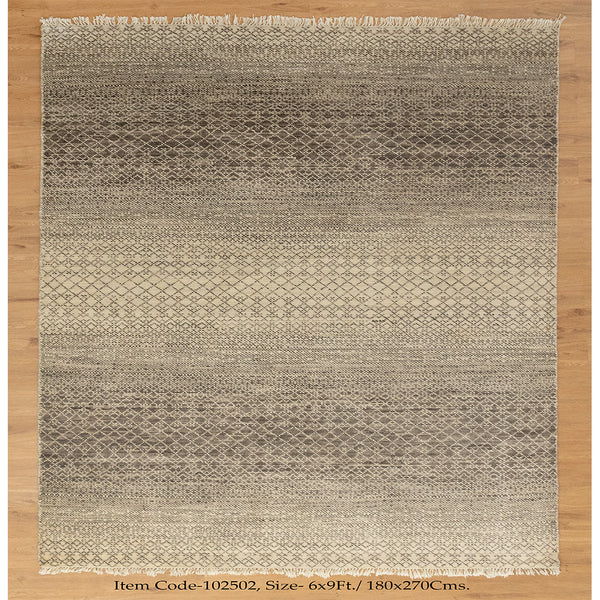Indian Geometric Gabbeh Beige Brown Area Rug
