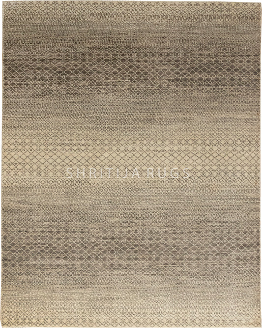 Indian Geometric Gabbeh Beige Brown Area Rug