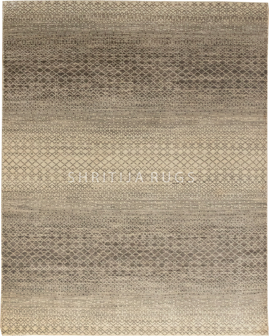 Indian Geometric Gabbeh Beige Brown Area Rug