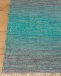 Turquoise Blue Gabbech Area Rug