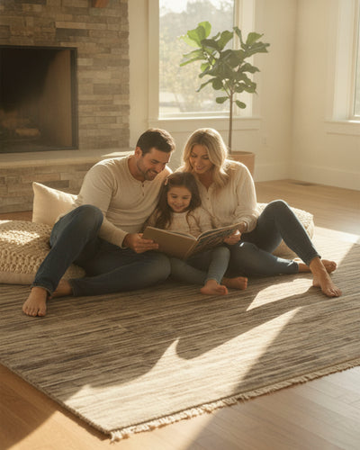 Aprezo Abstract Oriental Kashkoli Hand Knotted Rug