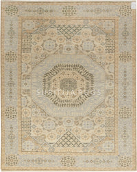 Muted Hand knotted Mamluk Design Rug: Timeless Design Meets Modern Aesthetics