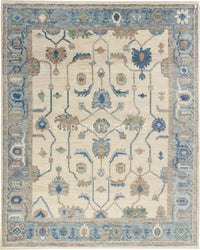 Modern Oushak Rug: Hand-Knotted with Care and Precision