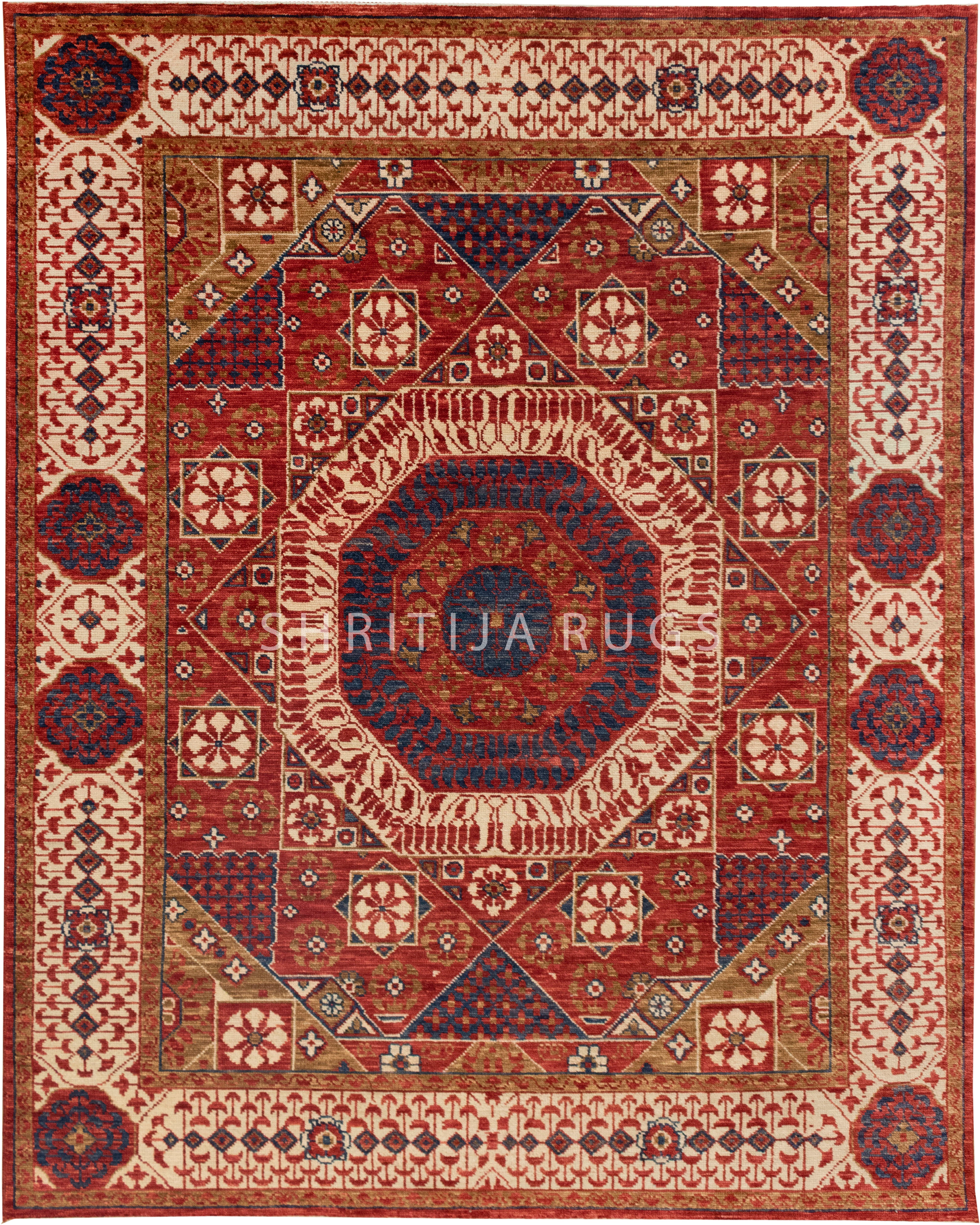 Monlum Rugs Luxurious Hand-Knotted Mamluk Rug for Chic Interiors – Shritija Rugs