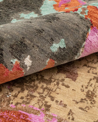 8x10 Natural Forest theme Colorful rug for your bedroom | Shritija Rugs