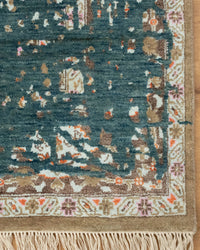 8x10 Dynamic Strokes Transitional Rug for bedroom