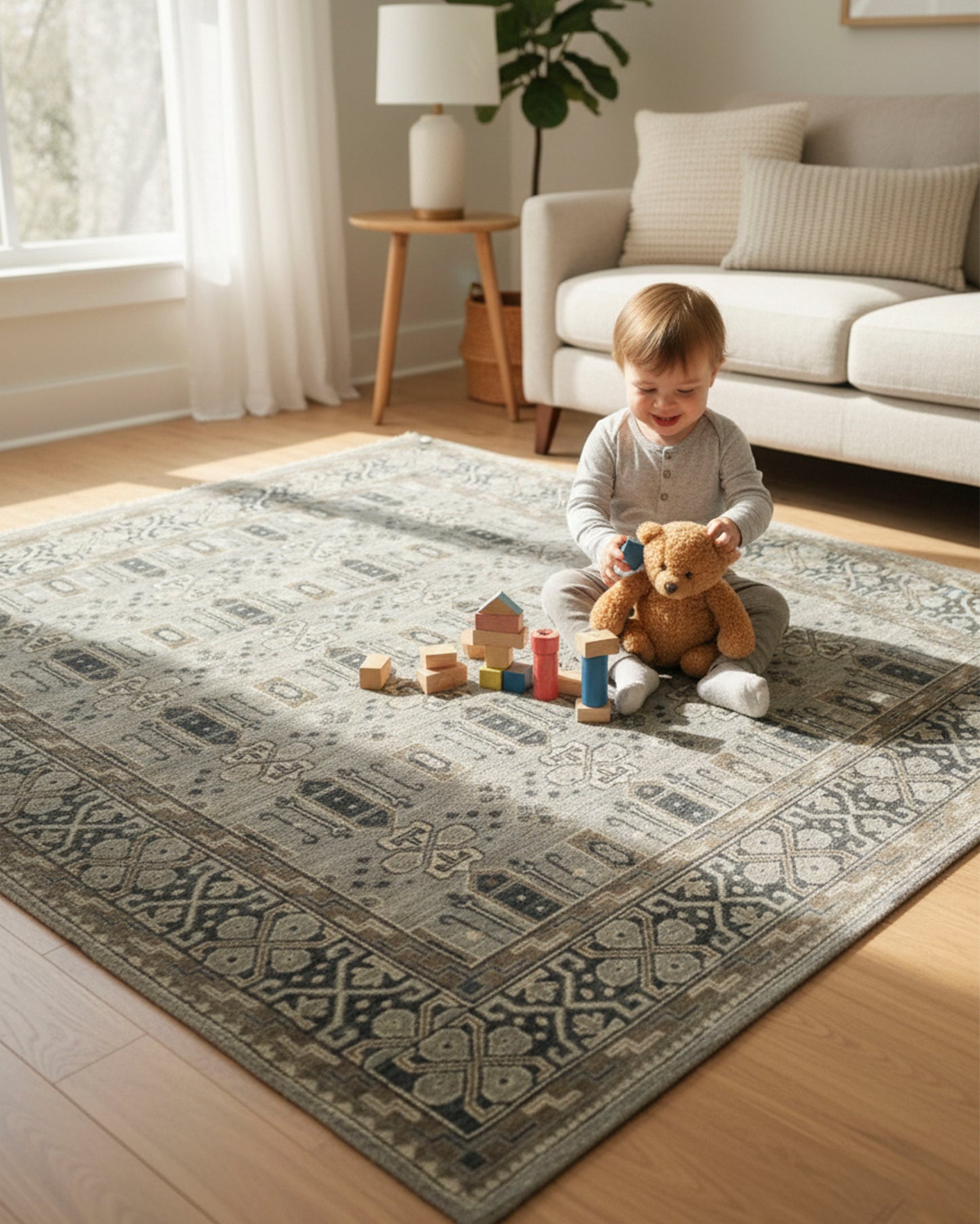 Ikat Stylish Design Hand-Knotted