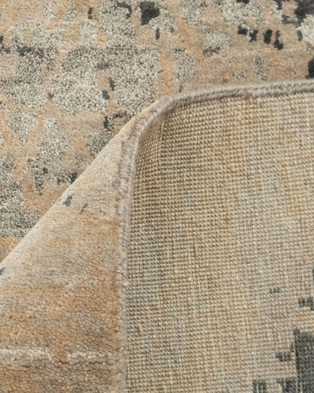 8x10 Omaxe Abstract Carpet Wool & Silk Modern Vintage Living Room Area Rug