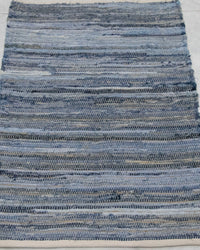 Blue Denim Cotton Kilim Rug...