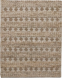 Vintage-Inspired Jute Rug - Authentic, Handcrafted Beauty