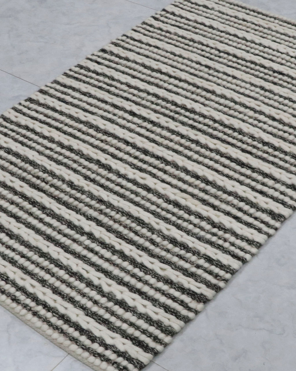 Ivory Charcoal Braided