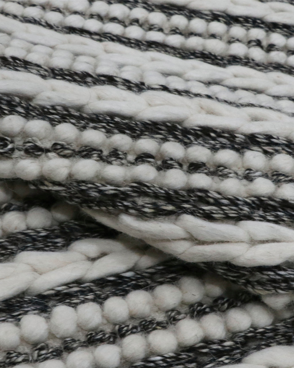 Ivory Charcoal Braided