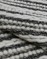 Ivory Charcoal Braided