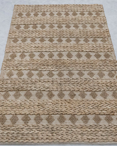 Vintage-Inspired Jute Rug - Authentic, Handcrafted Beauty