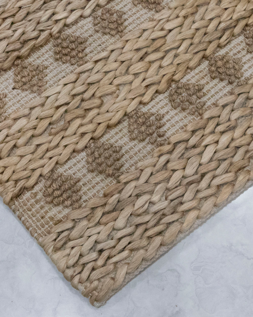 Vintage-Inspired Jute Rug - Authentic, Handcrafted Beauty