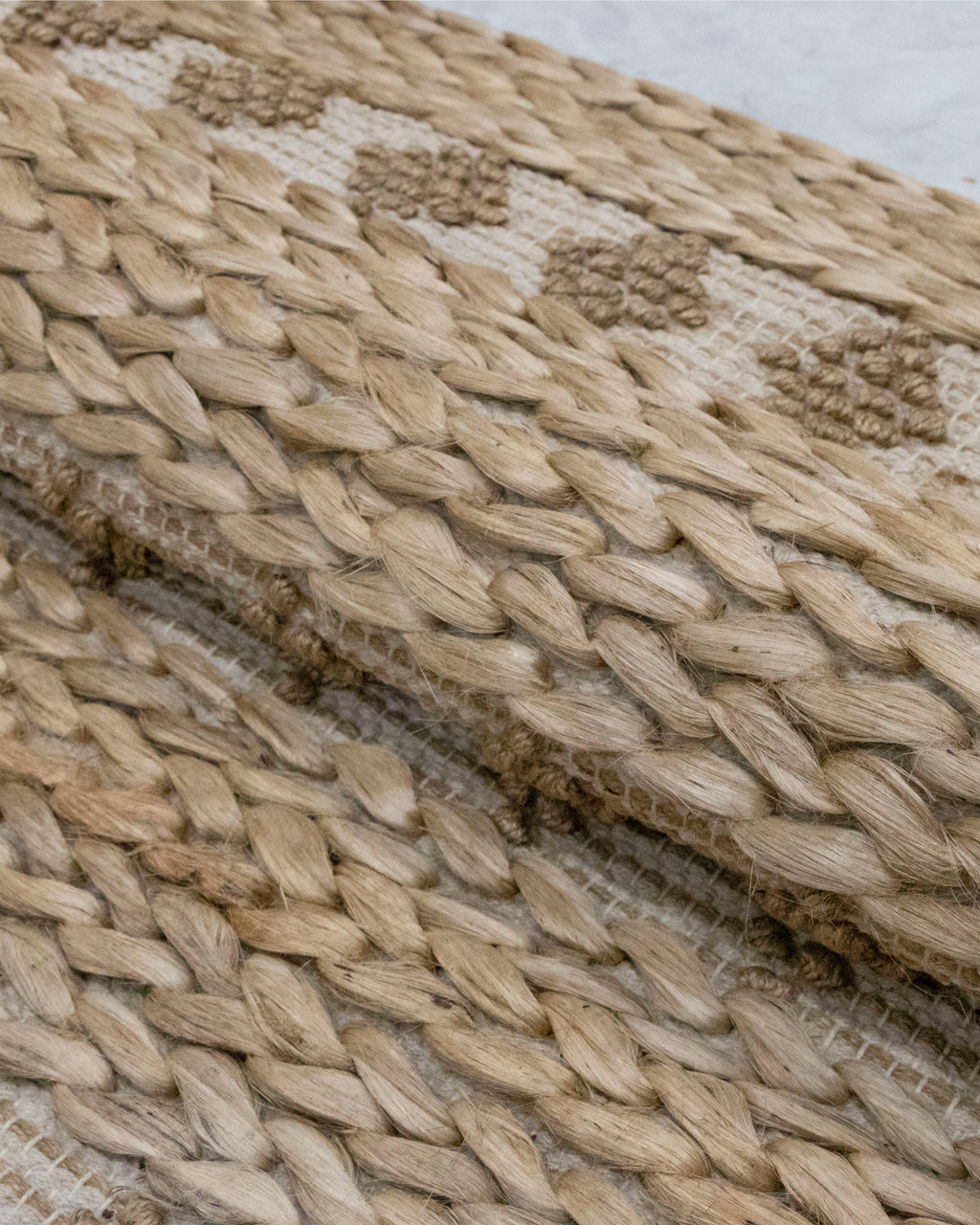 Vintage-Inspired Jute Rug - Authentic, Handcrafted Beauty