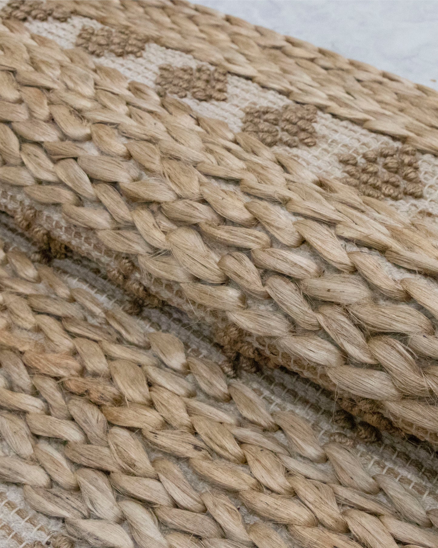 Vintage-Inspired Jute Rug - Authentic, Handcrafted Beauty