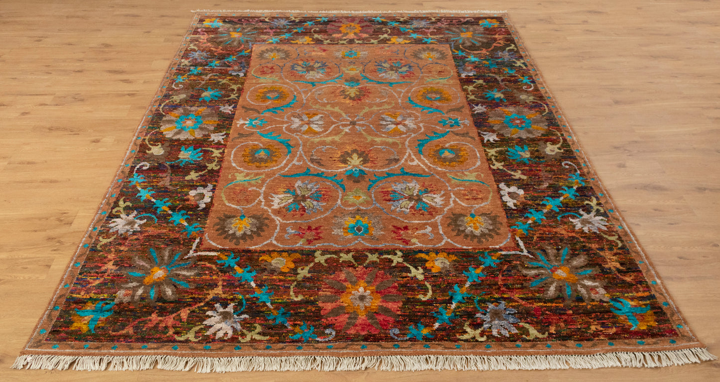 8x10 Dark Bronze Afghan Bidjar Hand knotted Oriental Rug | Shritija Rugs