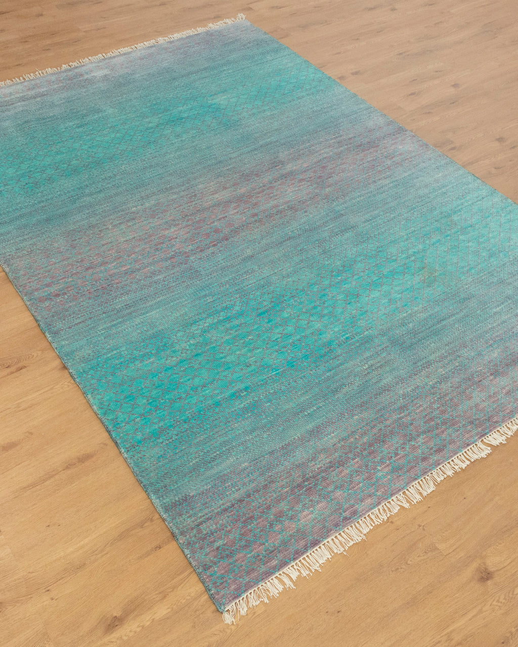 Turquoise Blue Gabbech Area Rug