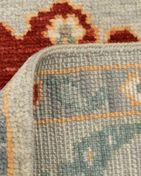 Elegant Hand-Knotted Modern Oushak Rug for Luxurious Living Spaces
