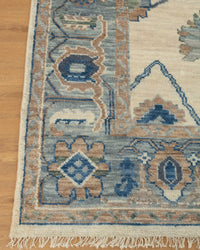 Modern Oushak Rug: Hand-Knotted with Care and Precision