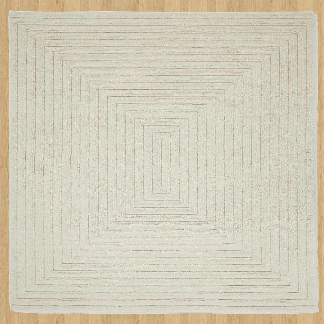 Monochrome Striped Rug