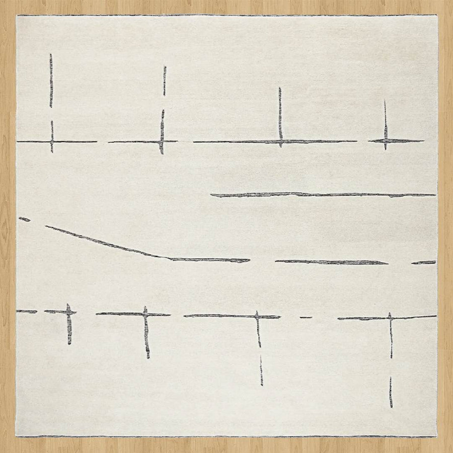 Ivory Stramlined Rug | Best Moroccan Rugs Online