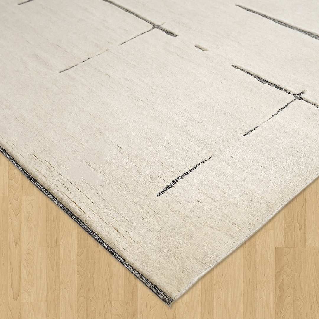 Ivory Stramlined Rug