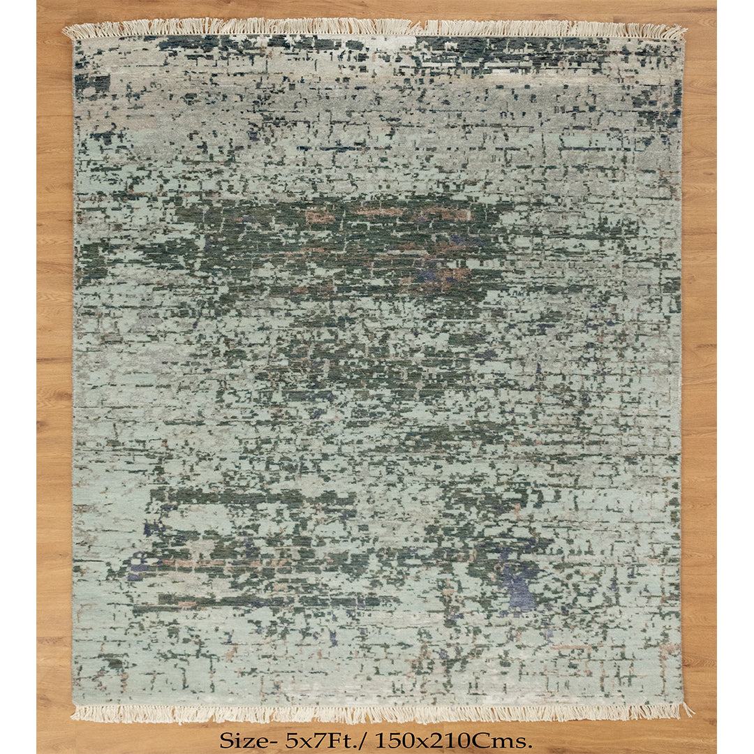 5x7 Serpant | Modern Hand knotted Abstract Pattern Rug