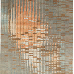 10x14 Mystique Grafton Grey Orange Oversized Area Rug For your Home| Shritija Rugs