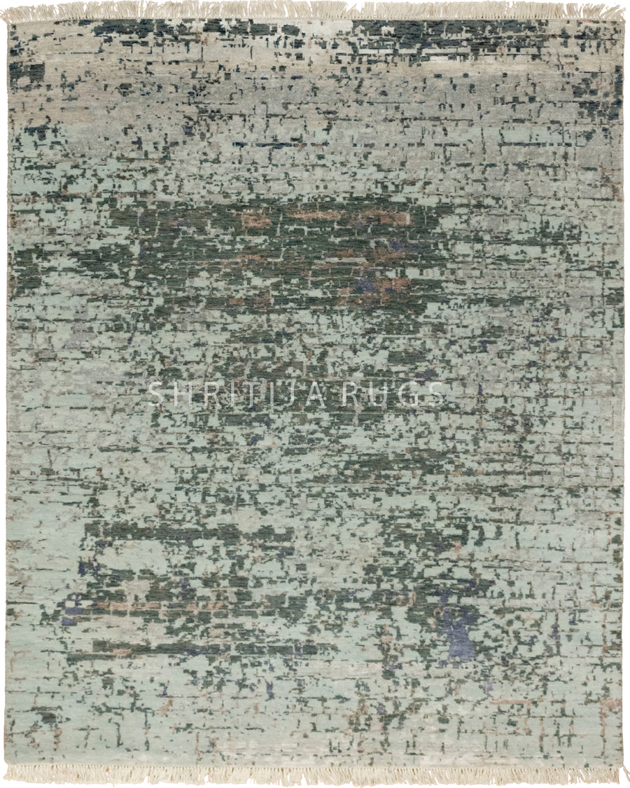 5x7 Serpant | Modern Hand knotted Abstract Pattern Rug