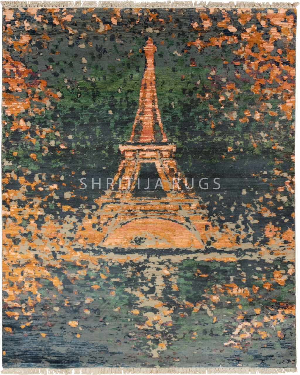 6x9 Buy Eiffel Tower Handmade Woolen Carpet
