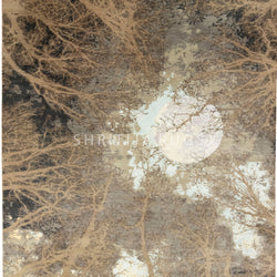 9x12 Natural Moon Theme Tree of life hand Knotted High Quality Wool Rug