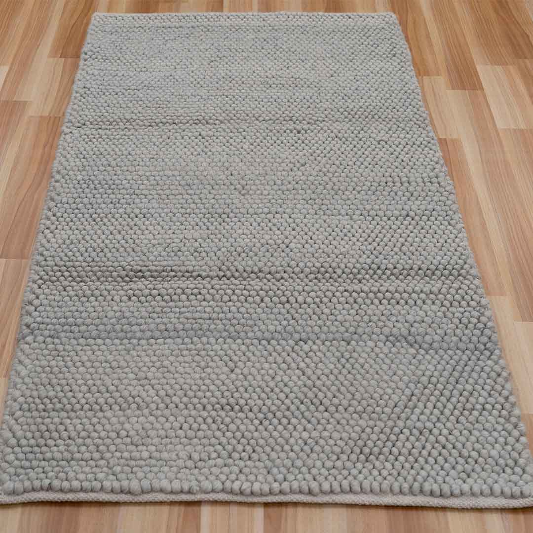 Grey Handwoven Wool Loop