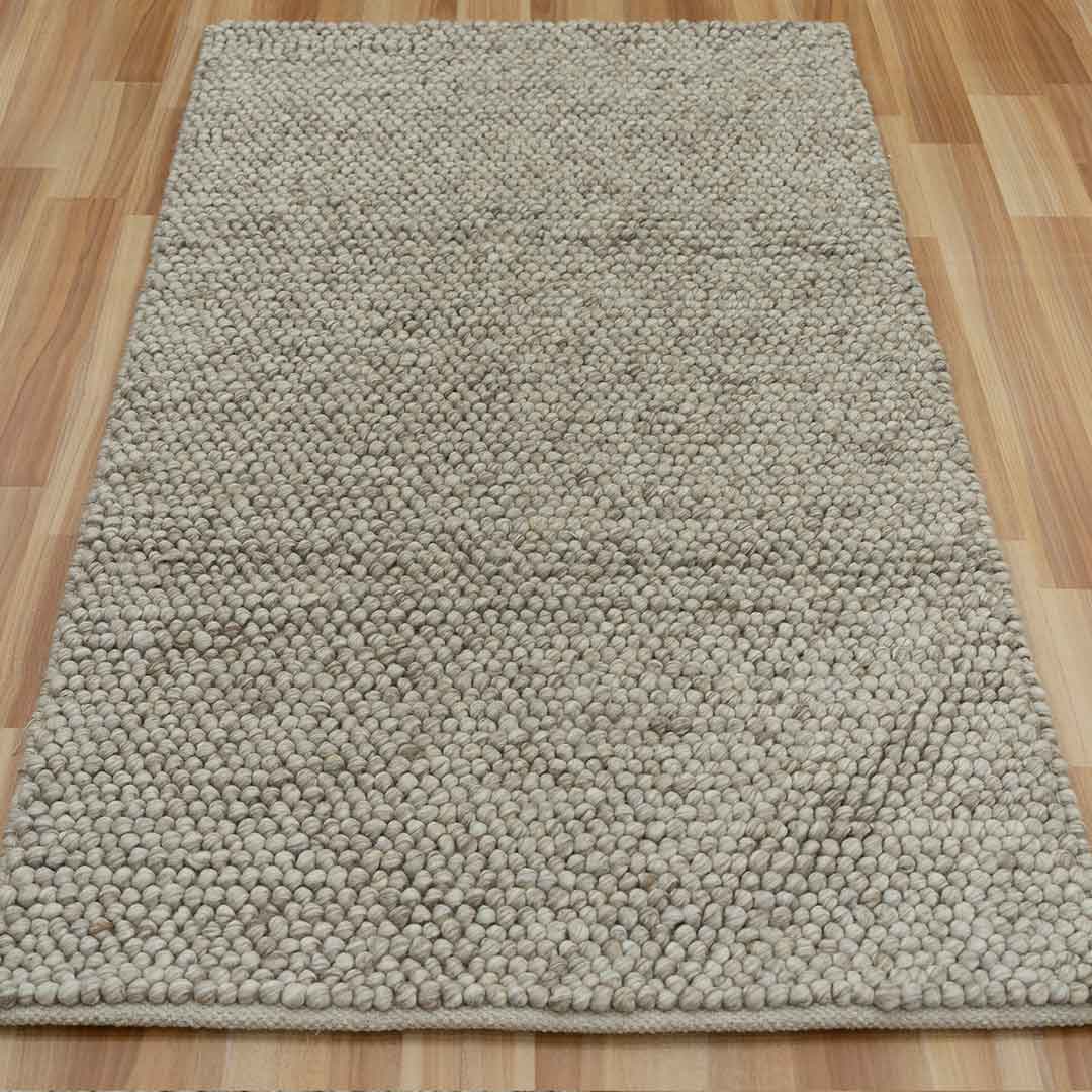 Silver Gray Loop Rug