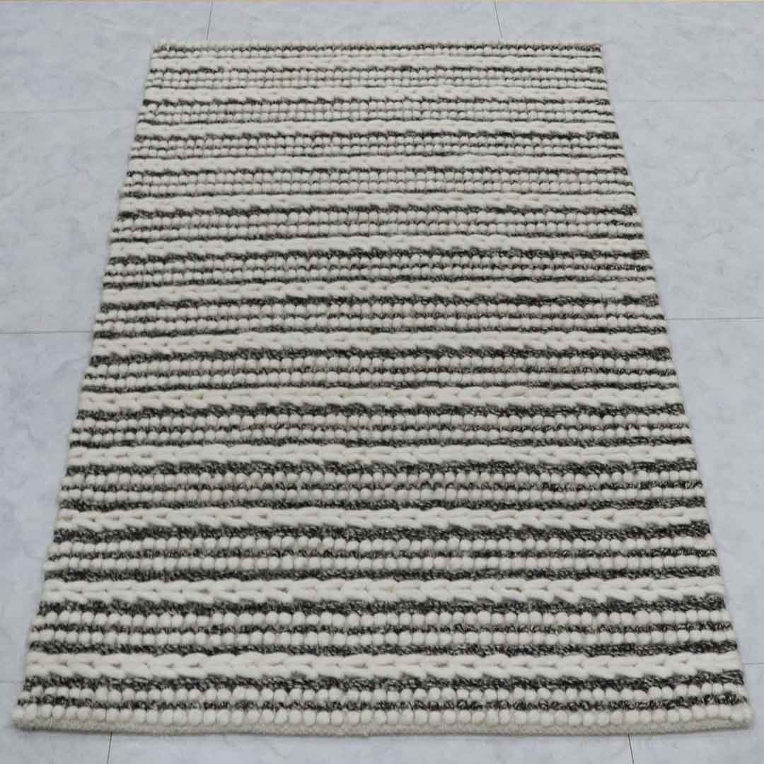 Ivory Charcoal Braided