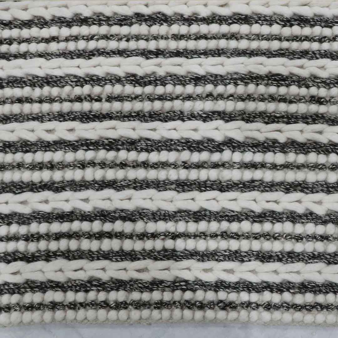 Ivory Charcoal Braided