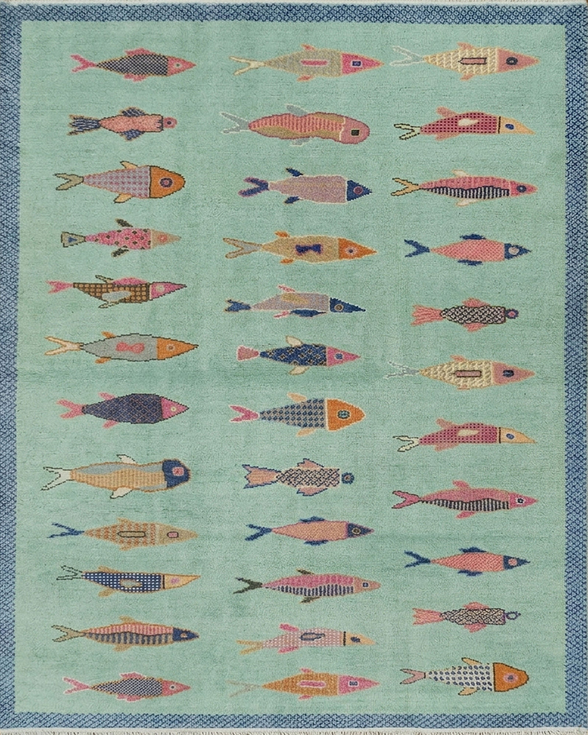 Shop Fish Rugs: Koi Pond & Fish Design Rugs |Hand Knotted Fish Rug