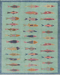 Shop Fish Rugs: Koi Pond & Fish Design Rugs |Hand Knotted Fish Rug