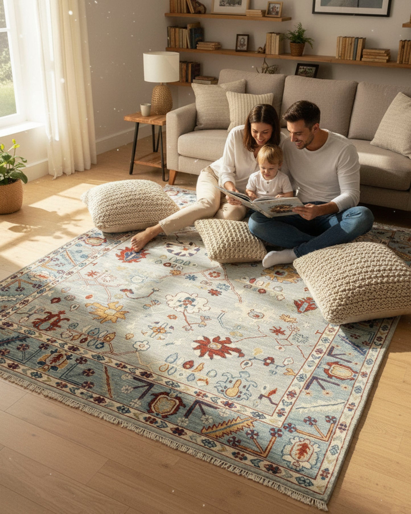 Hand-Knotted Oushak Rug: A Beautiful Blend of Tradition and Modernity