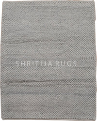 Grey Handwoven Wool Loop