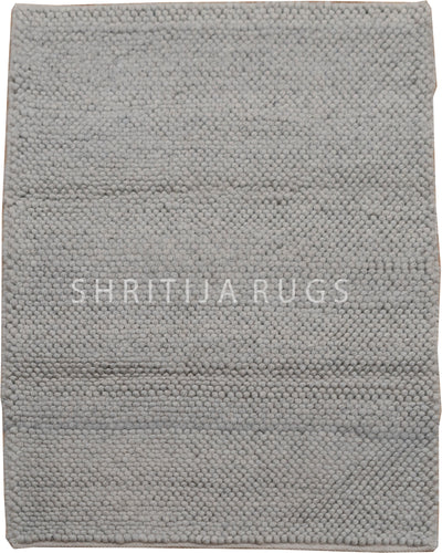 Grey Handwoven Wool Loop