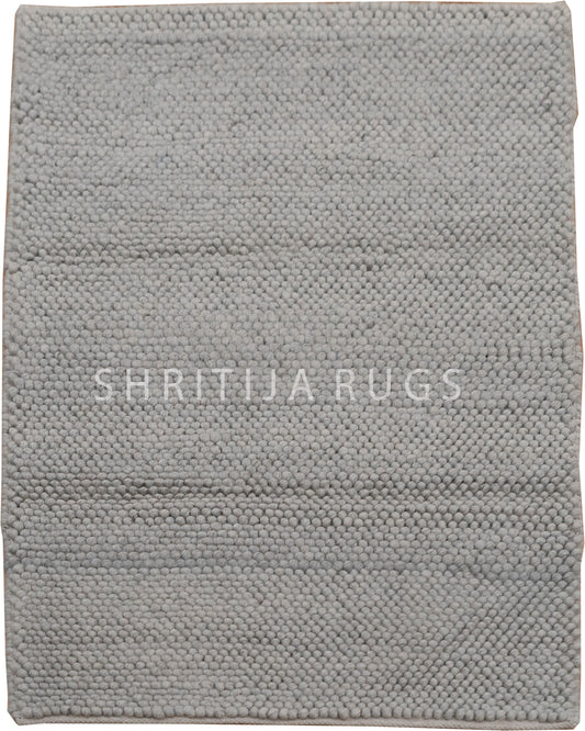 Grey Handwoven Wool Loop