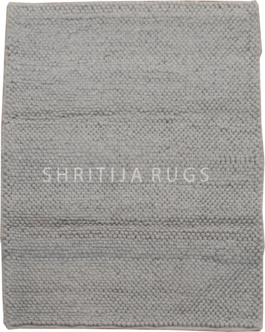 Grey Handwoven Wool Loop