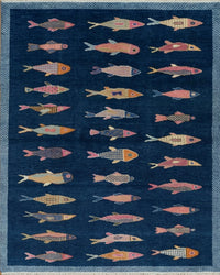 Shop Fish Rugs: Koi Pond & Fish Design Rugs |Hand Knotted Fish Rug