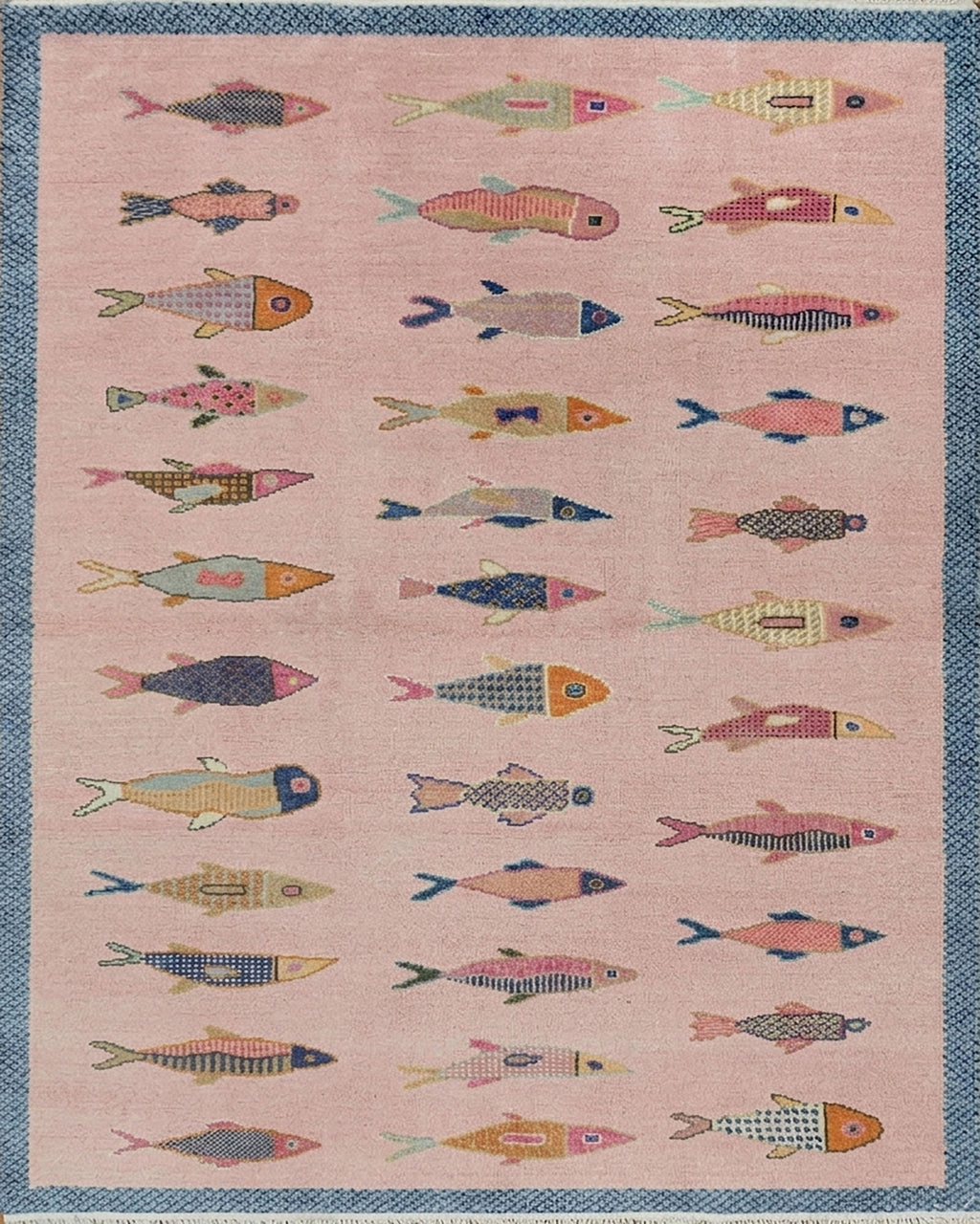 Shop Fish Rugs: Koi Pond & Fish Design Rugs |Hand Knotted Fish Rug